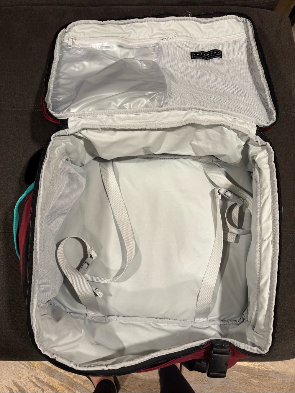 Bagsmart Carry-On Red Travel Backpack - Picture 4 of 7